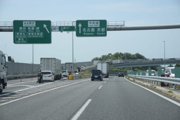 国道19号へ迂回を! E19中央道 土岐ジャンクションで夜間閉鎖実施
