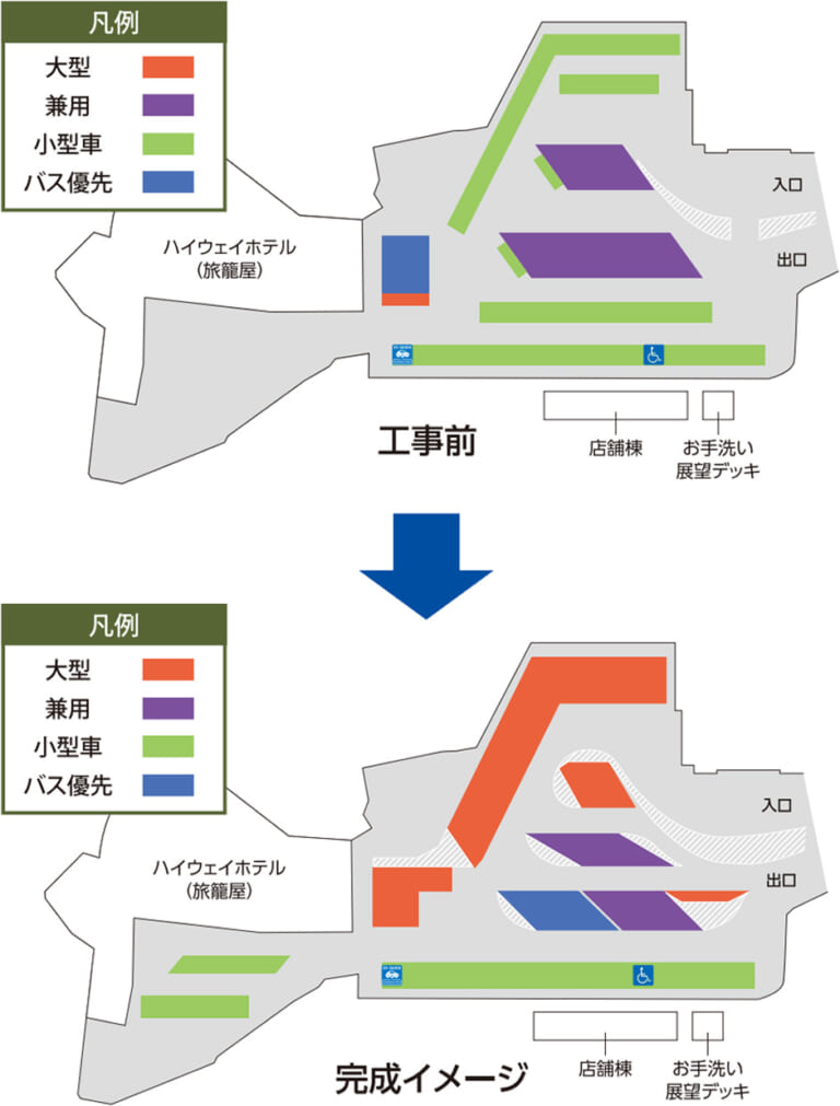 NEXCO西日本|福岡方面下り線利用時は注意! E2A関門自動車道壇之浦PAで8月中旬から駐車エリア規制実施