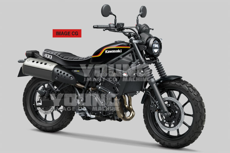 カワサキ 400TR|【YM新車予想】打倒ホンダCL250/500だッ!! カワサキ250TR/400TRでスクランブラーが過熱?!