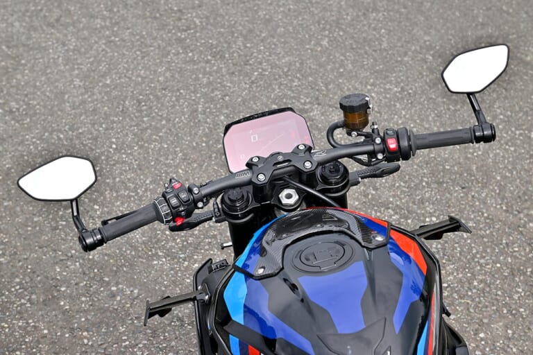 BMW M1000R Mコンペティションパッケージ|バーハンドル|異次元のダウンフォースを体感!【BMW M1000R Mコンペティションパッケージ】試乗ショートインプレッション