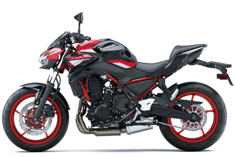 カワサキ|Z650|2024年モデル|カワサキ「Z650」2024年モデルは赤が推し! ツインエンジンのネイキッドスポーツにニューカラー登場