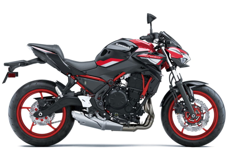カワサキ|Z650|2024年モデル|カワサキ「Z650」2024年モデルは赤が推し! ツインエンジンのネイキッドスポーツにニューカラー登場