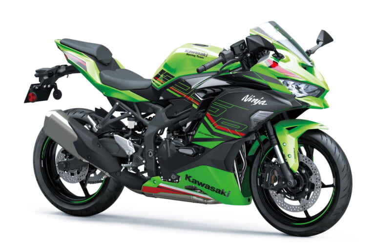 2024 KAWASAKI Ninja ZX-25R SE KRT EDITION| ライムグリーン×エボニー|カワサキ ニンジャZX-25R SE/KRTエディション〈いま国内で買える新型バイクカタログ|軽二輪(250-126cc)〉