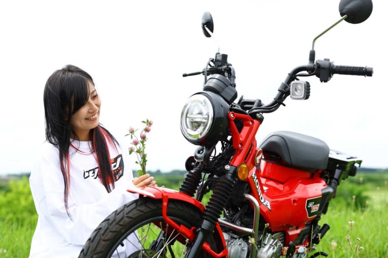 レーシング女子 岡崎静夏の いつもバイクで！【CT125・ハンターカブ編】趣味や遊びの幅を広げ、 新しい自分になれる！