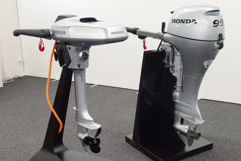 ホンダ|電動推進機|ジャイロe:|バイクの動力を小型船に活用ってマジか!!  ホンダの水上新戦略「電動推進機」に試乗してきた