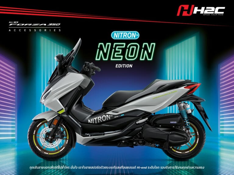 FORZA 350 NEON NITRON EDITION|ハイパープロ仕様!! ホンダ「フォルツァ350 ダークグラビティ スペシャルエディション」登場【海外】