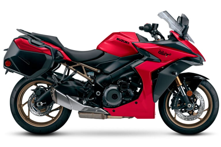 スズキ|GSX-S1000GT+|北米仕様|2024年モデル|今度は鮮烈な赤!! スズキ「GSX-S1000」「GSX-S1000GT/GT+」2024年のニューカラーが登場【北米】