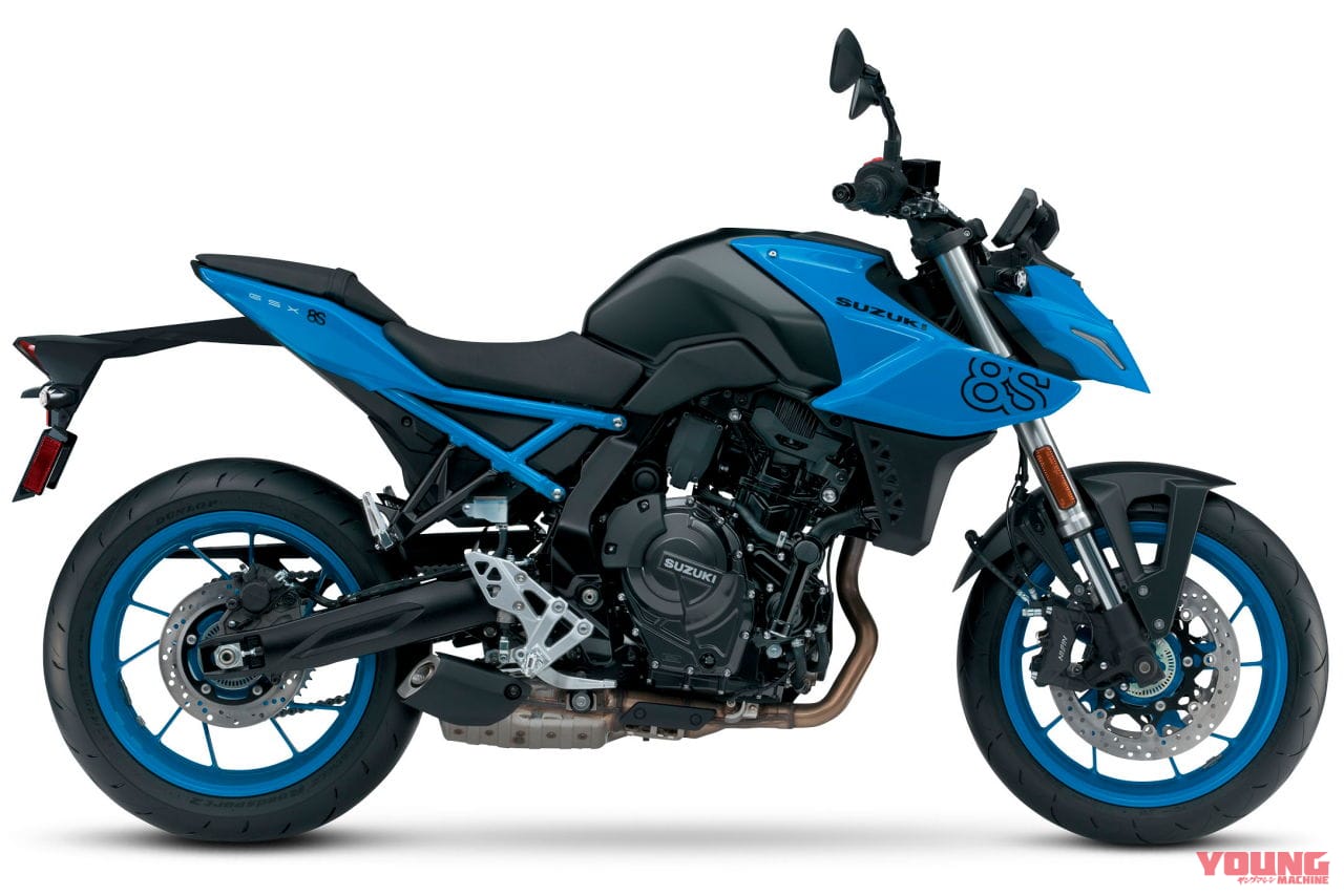 |グレーかっこよ! スズキ「GSX-8S」早くも2024年ニューカラー登場、ブラックには青ホイールを新採用【北米】