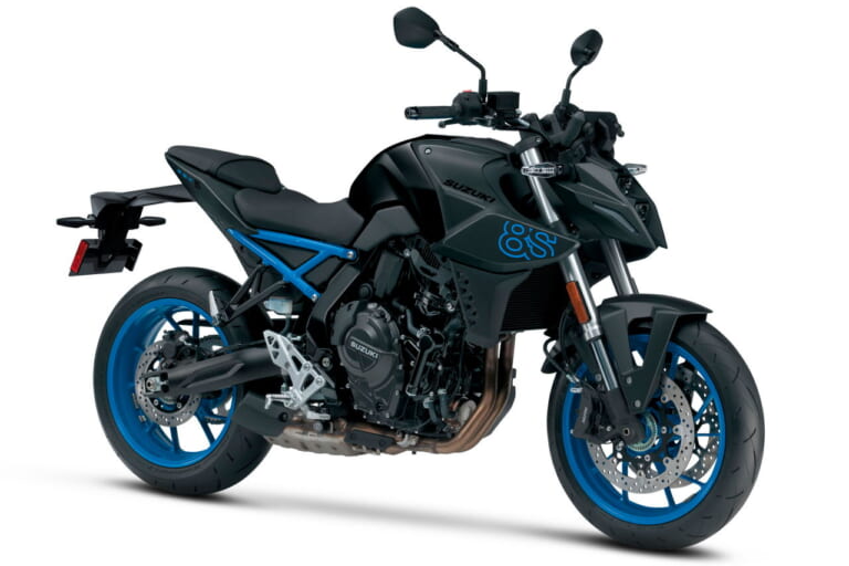 スズキ|GSX-8S|北米仕様|2024年モデル|グレーかっこよ! スズキ「GSX-8S」早くも2024年ニューカラー登場、ブラックには青ホイールを新採用【北米】