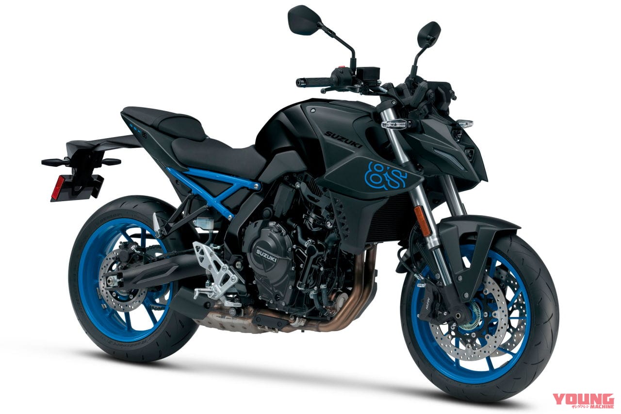 |グレーかっこよ! スズキ「GSX-8S」早くも2024年ニューカラー登場、ブラックには青ホイールを新採用【北米】