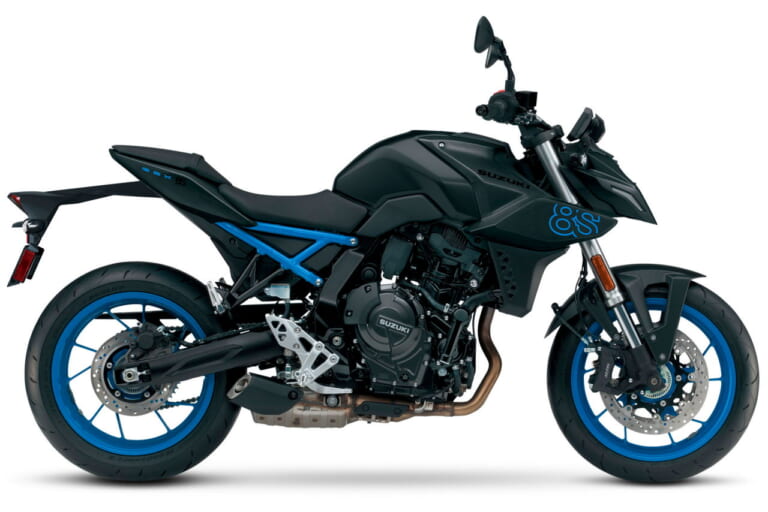 スズキ|GSX-8S|北米仕様|2024年モデル|グレーかっこよ! スズキ「GSX-8S」早くも2024年ニューカラー登場、ブラックには青ホイールを新採用【北米】