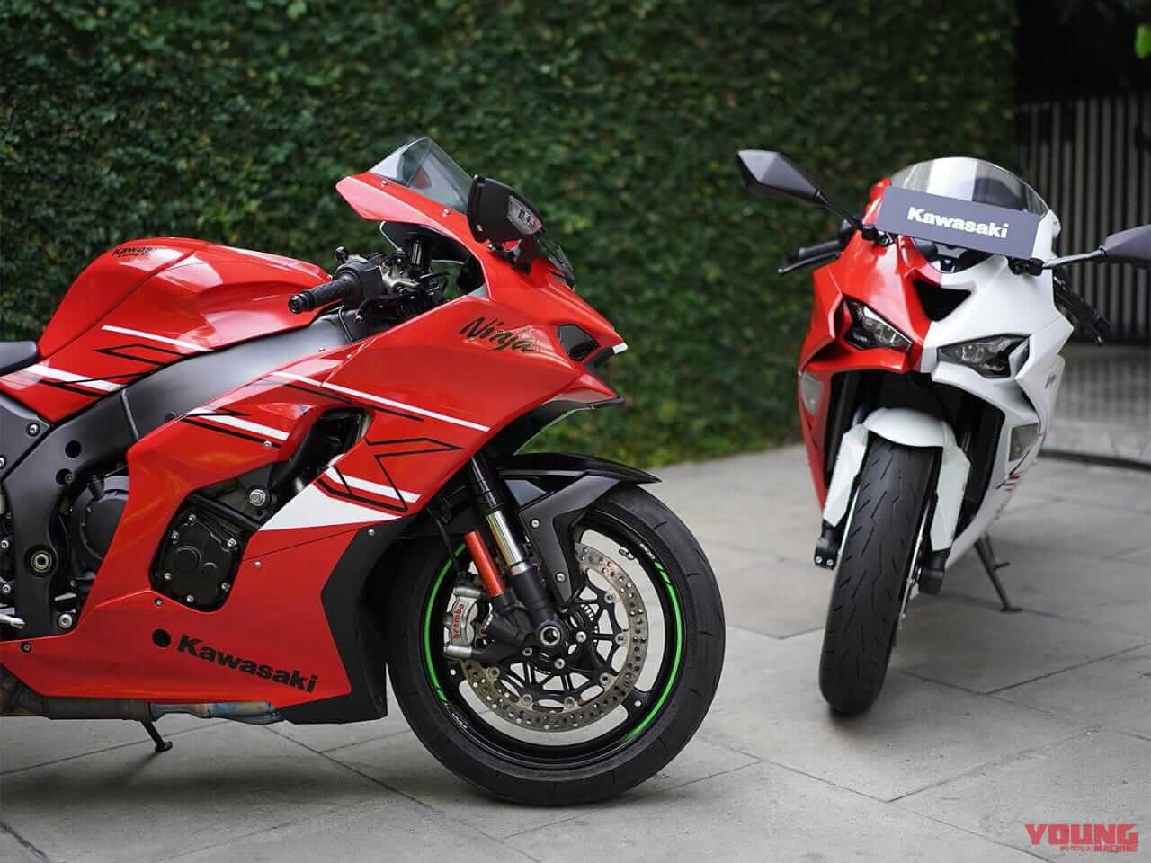 |カワサキ「ニンジャZX-10R」と「ニンジャZX-6R」がスペシャルカラーで独立記念日にパレードラン!【インドネシア】