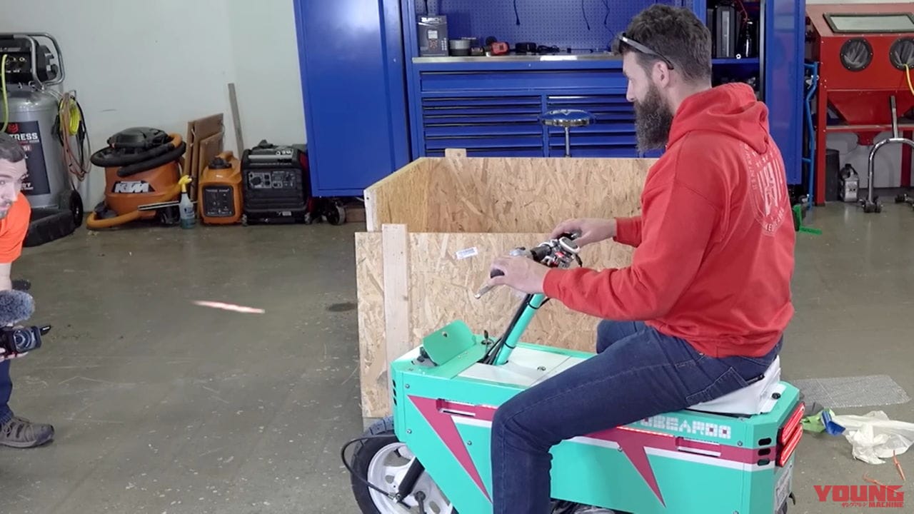 |なんか飛んだ! 手作りのモトコンポもどき、思ったよりだいぶ戦闘力高かった件