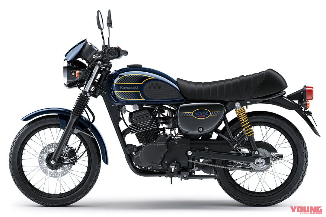 カワサキ|W175 CAFE|2024年モデル|インドネシア仕様|カワサキ「W175 SE」と「W175カフェ」の2024年モデルが登場! ブラックスタイルに続くニューカラー 【海外】