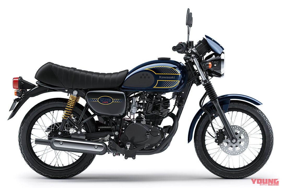 カワサキ|W175 CAFE|2024年モデル|インドネシア仕様|カワサキ「W175 SE」と「W175カフェ」の2024年モデルが登場! ブラックスタイルに続くニューカラー 【海外】