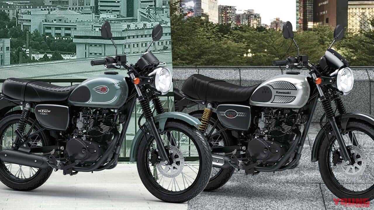 カワサキ「W175 SE」と「W175カフェ」の2024年モデルが登場! ブラックスタイルに続くニューカラー 【海外】