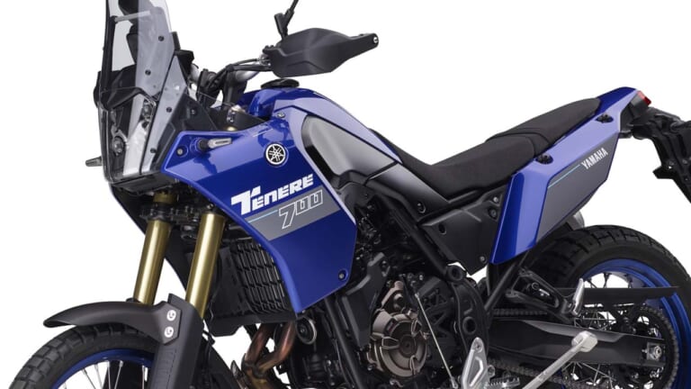 ヤマハ「テネレ700」2024年モデル登場! 5インチTFTメーター/3モードABS/USBソケット採用、クイックシフターOP設定