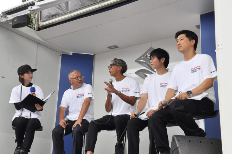 KATANAミーティング2023|【SCOOP!】次期KATANAはGSX1100S再来か?! タンク容量も増える?! 「KATANAミーティング2023」でスズキの開発者が進化を約束ッ!!