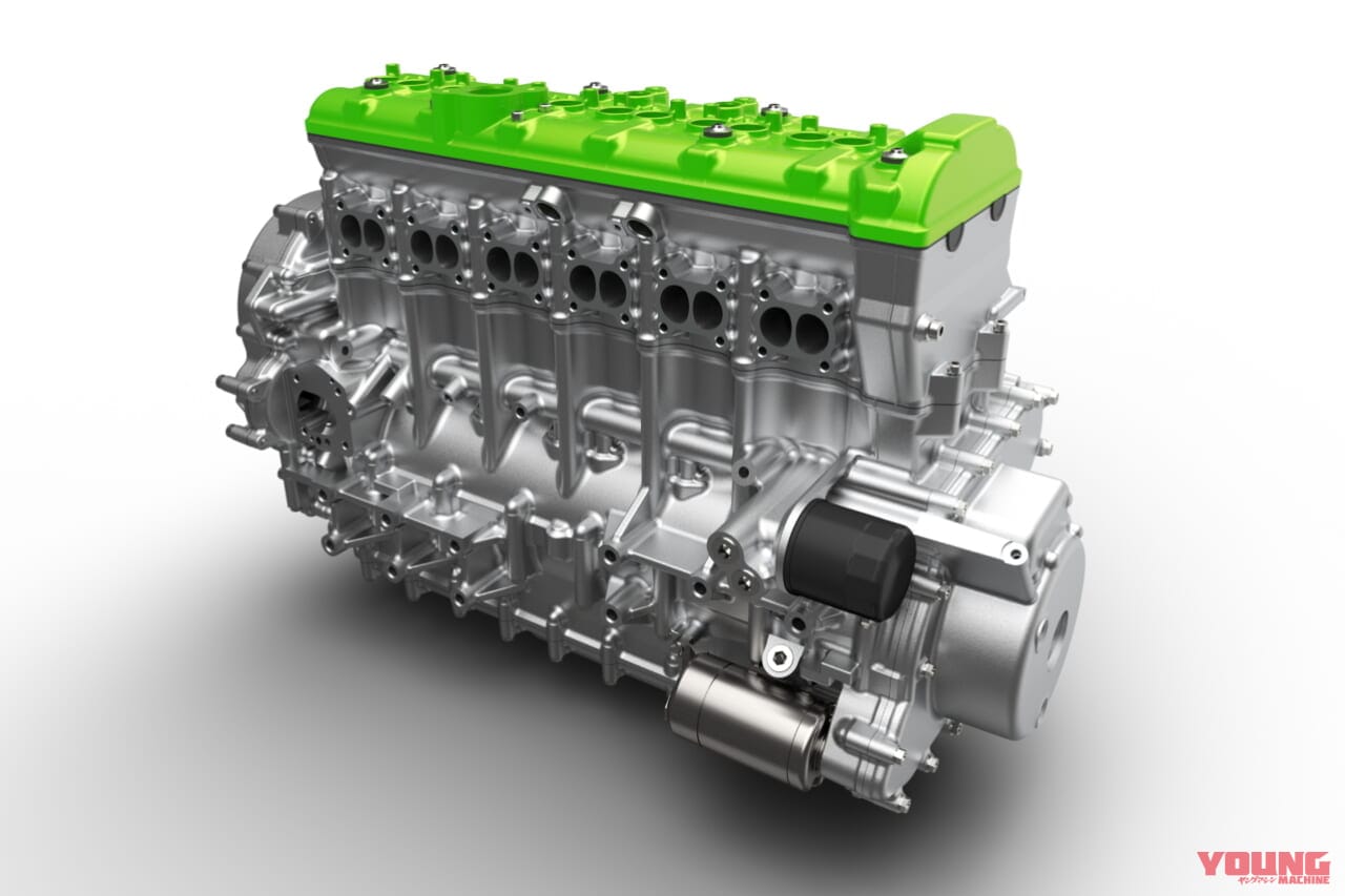 |カワサキが新型6気筒ターボエンジンを開発!! あるぞガソリン版と液体水素版! 新GPZ900Rを思わせる共通項とは