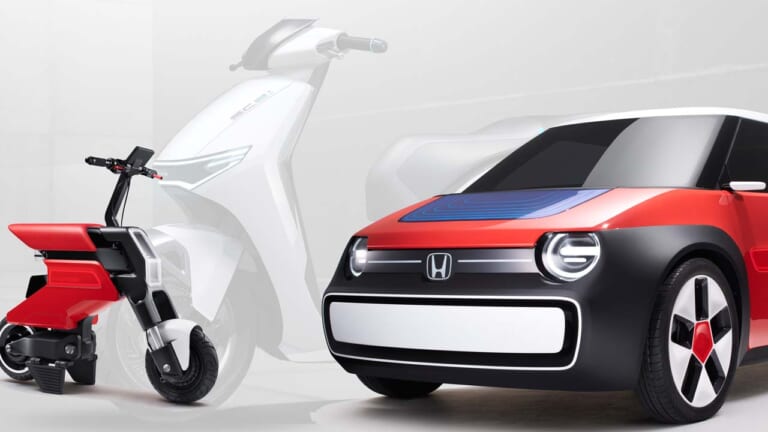 ホンダがジャパンモビリティショーの出展概要を発表！ モトコンポとシティを思わせる電動モビリティも