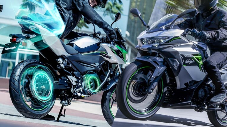 15秒の加速強化『eブースト』付き!! カワサキが新世代ニンジャ&Z「Ninja e-1」「Z e-1」を発表【欧州】