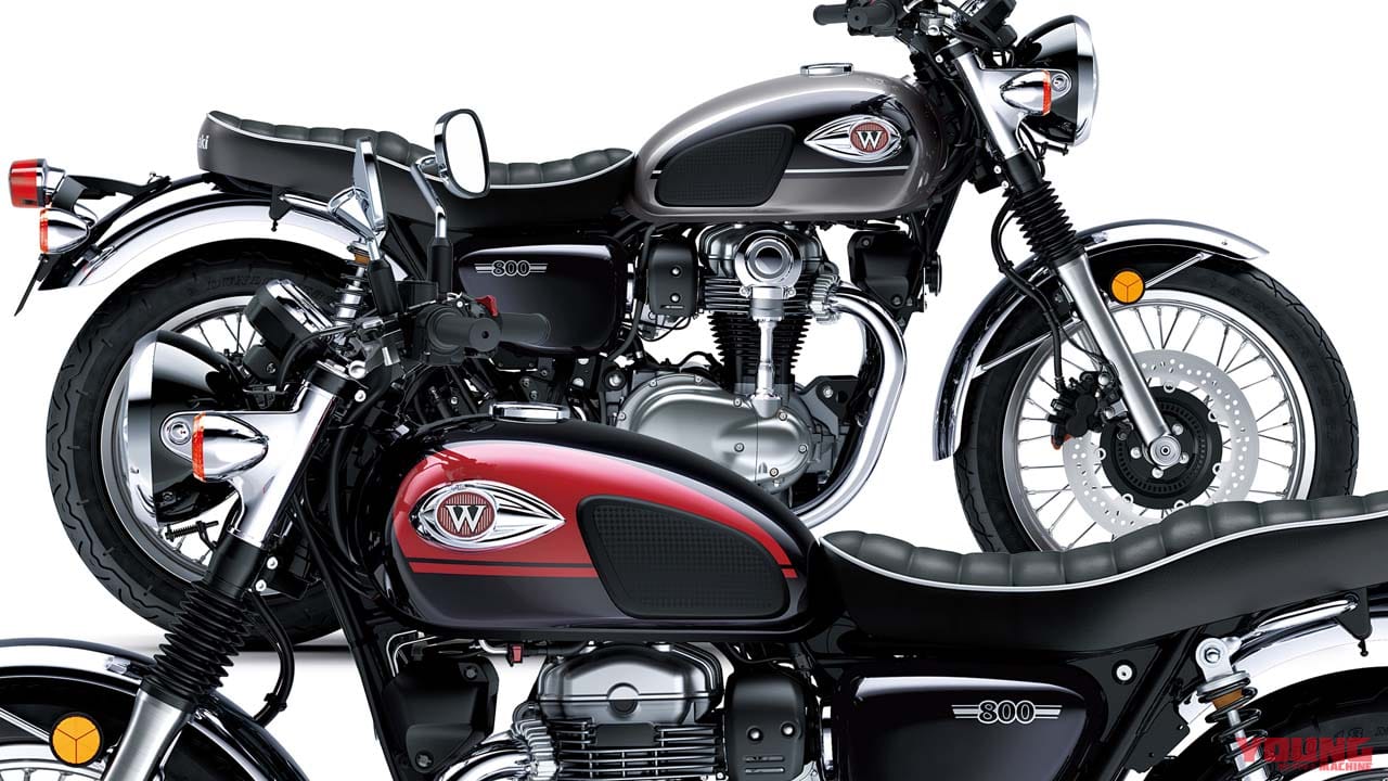 カワサキ「W800」に2024年のニューカラー×2色! 発売日はそれぞれ9月22日・1月20日に