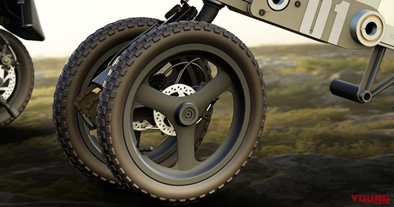 |これは…トヨタが作ったバイクなのか?! 電動3輪「ランドホッパー」がジャパンモビリティショーで初公開