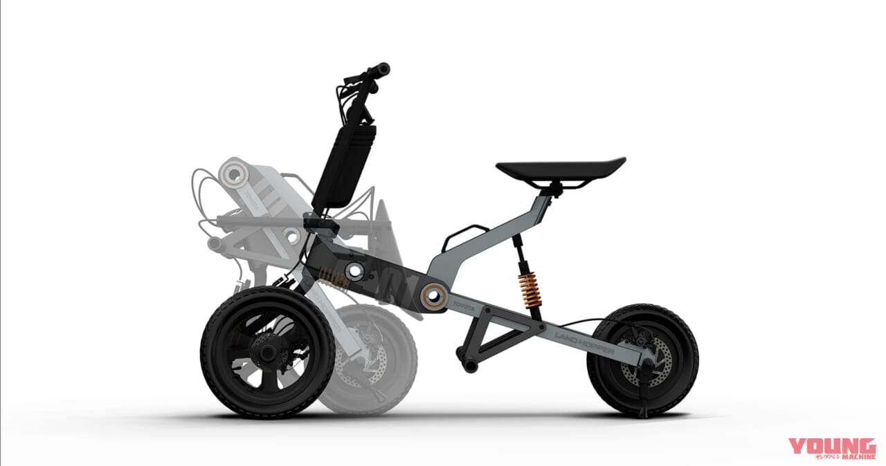 トヨタ|ランドホッパー|これは…トヨタが作ったバイクなのか?! 電動3輪「ランドホッパー」がジャパンモビリティショーで初公開