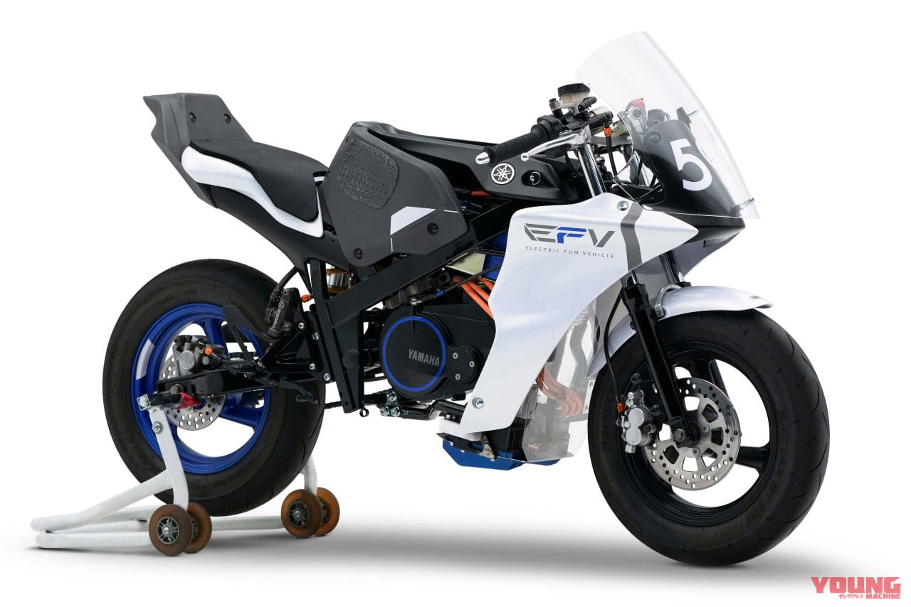 ヤマハ|E-FV|3輪駆動のTW200だと?! 電動TZ-Mにモトロイド2も!! ヤマハが「ジャパンモビリティショー2023」出展概要を発表