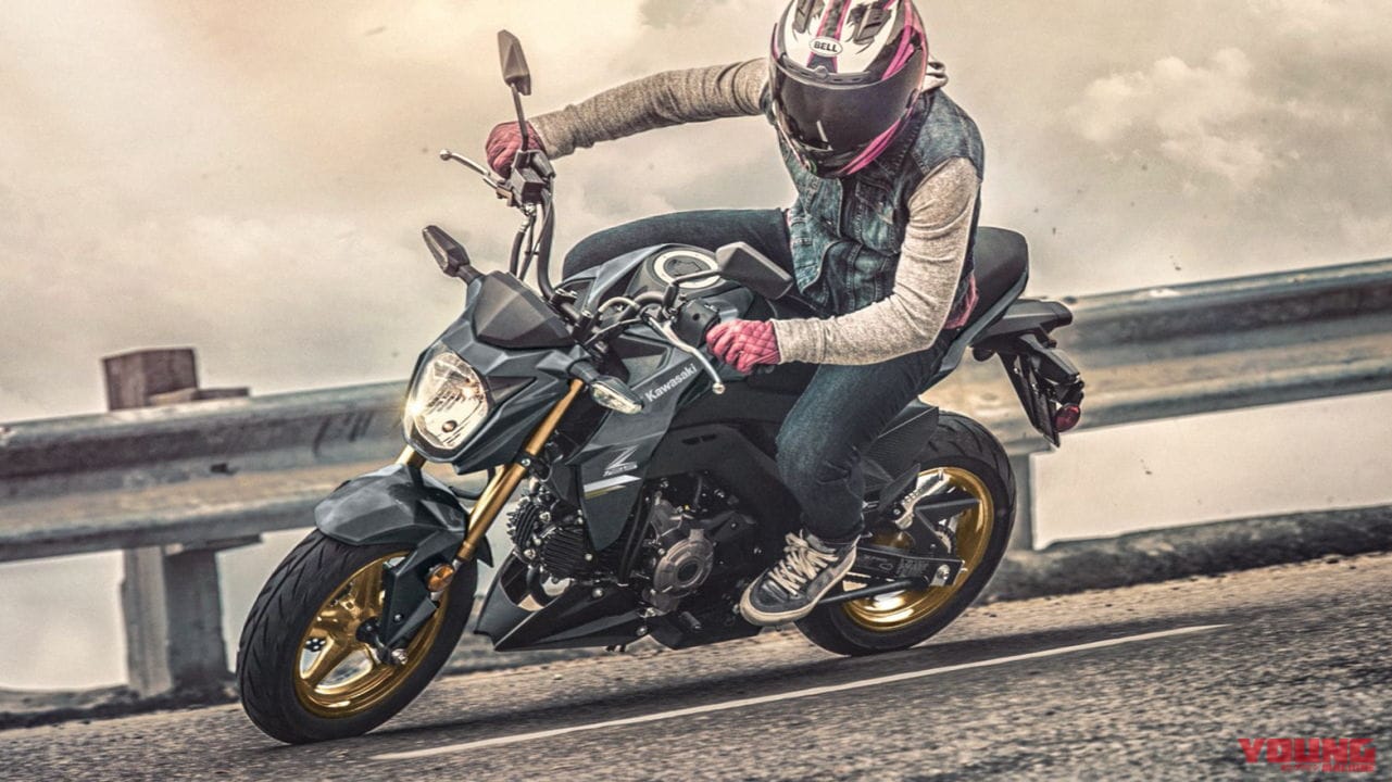 ゴールドの脚をゲット! カワサキ「Z125プロ」登場、オールニューカラーの3色展開でホイールの塗り分けも完璧ィ!!【北米】