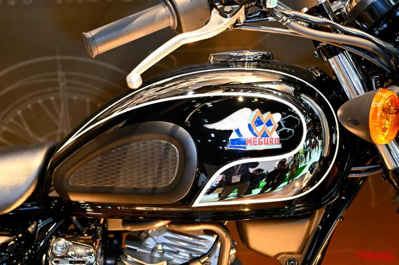 カワサキ MEGURO S1 燃料タンク|エンジンはKLX230と同じようで別モノ!! カワサキ「メグロS1」「W230」のことをガッツリ聞いてきた!