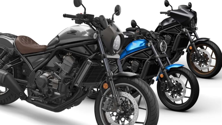 車体色を全刷新！ ホンダ「レブル1100」とツーリングバージョン「レブル1100T」にブルー、グレーほか登場【欧州】