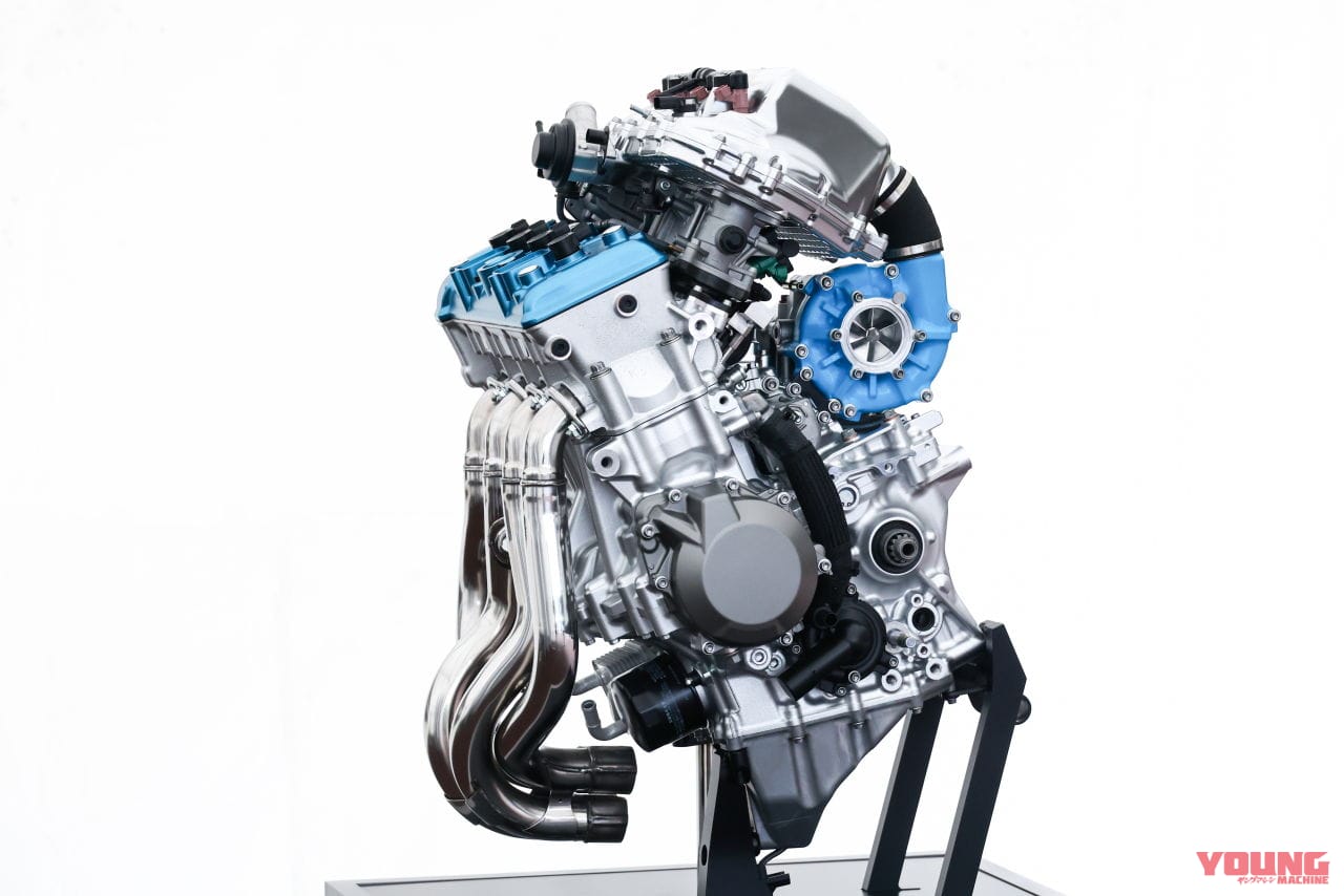 カワサキ|モーターサイクル用水素エンジン|カワサキがニンジャH2SXをベースとした「水素エンジン モーターサイクル」の試作車を公開! 年明けには試験走行を開始