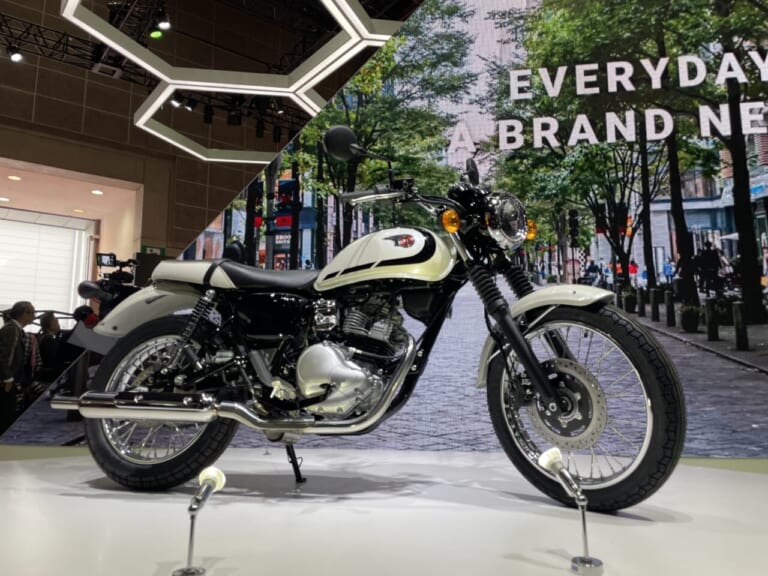 カワサキ|W230|【速報】メグロS1参上!! さらにW230も! カワサキがJMS2023で世界初公開