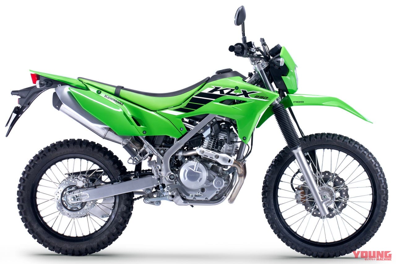 カワサキ|KLX230|【速報】本格トレール「KLX230」がスタイリッシュに復活!! スマホ接続やABS解除機能を備えてオフロードへGO!