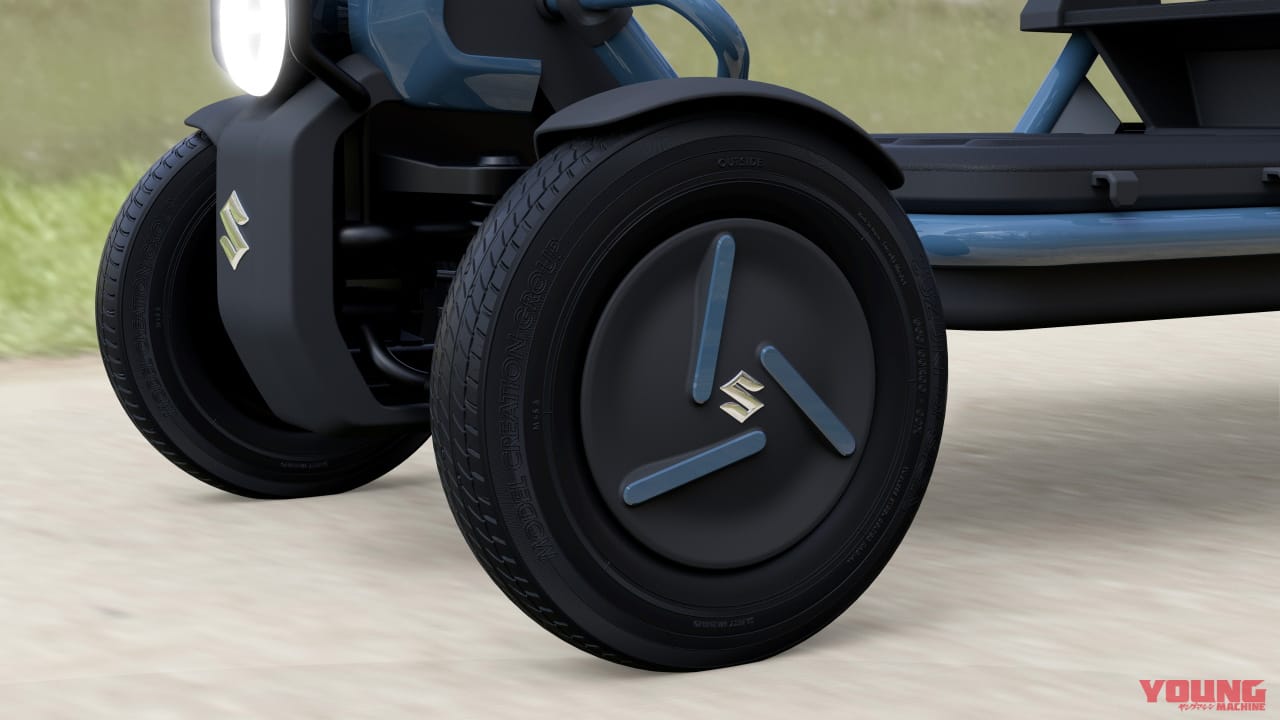 SUZU-CARGO|スズキが4輪の特定原付「スズライド」「スズカーゴ」を発表! 20km/hで走るクールなセニアカー?!【JMS2023】