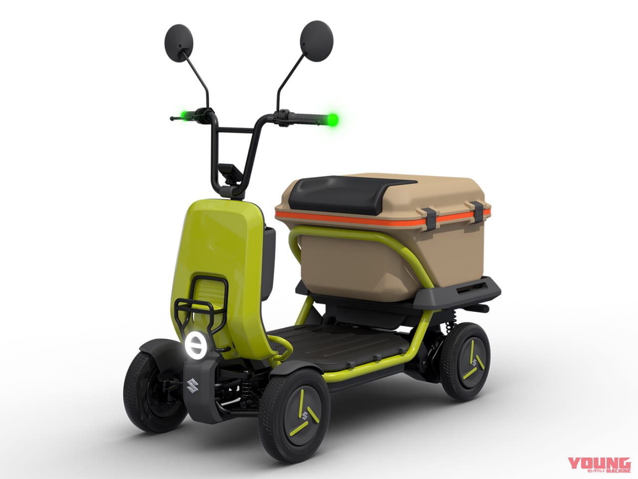 |スズキが4輪の特定原付「スズライド」「スズカーゴ」を発表! 20km/hで走るクールなセニアカー?!【JMS2023】