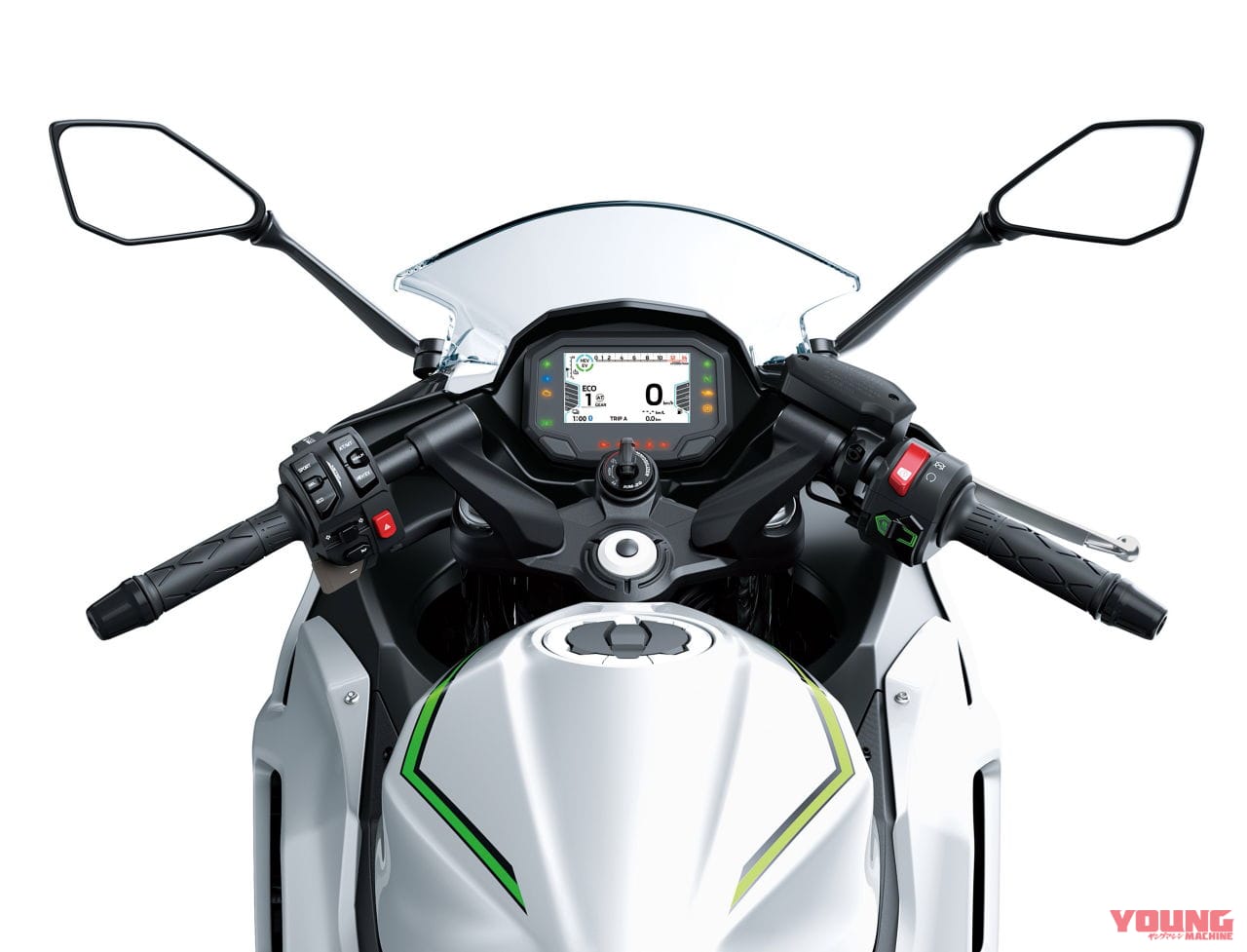 カワサキ|ニンジャ7ハイブリッド|欧州仕様|2024年モデル|カワサキ「ニンジャ7 ハイブリッド」爆誕!! モーターサイクル初のストロングハイブリッドを採用、エンジンは451ccツインだ!