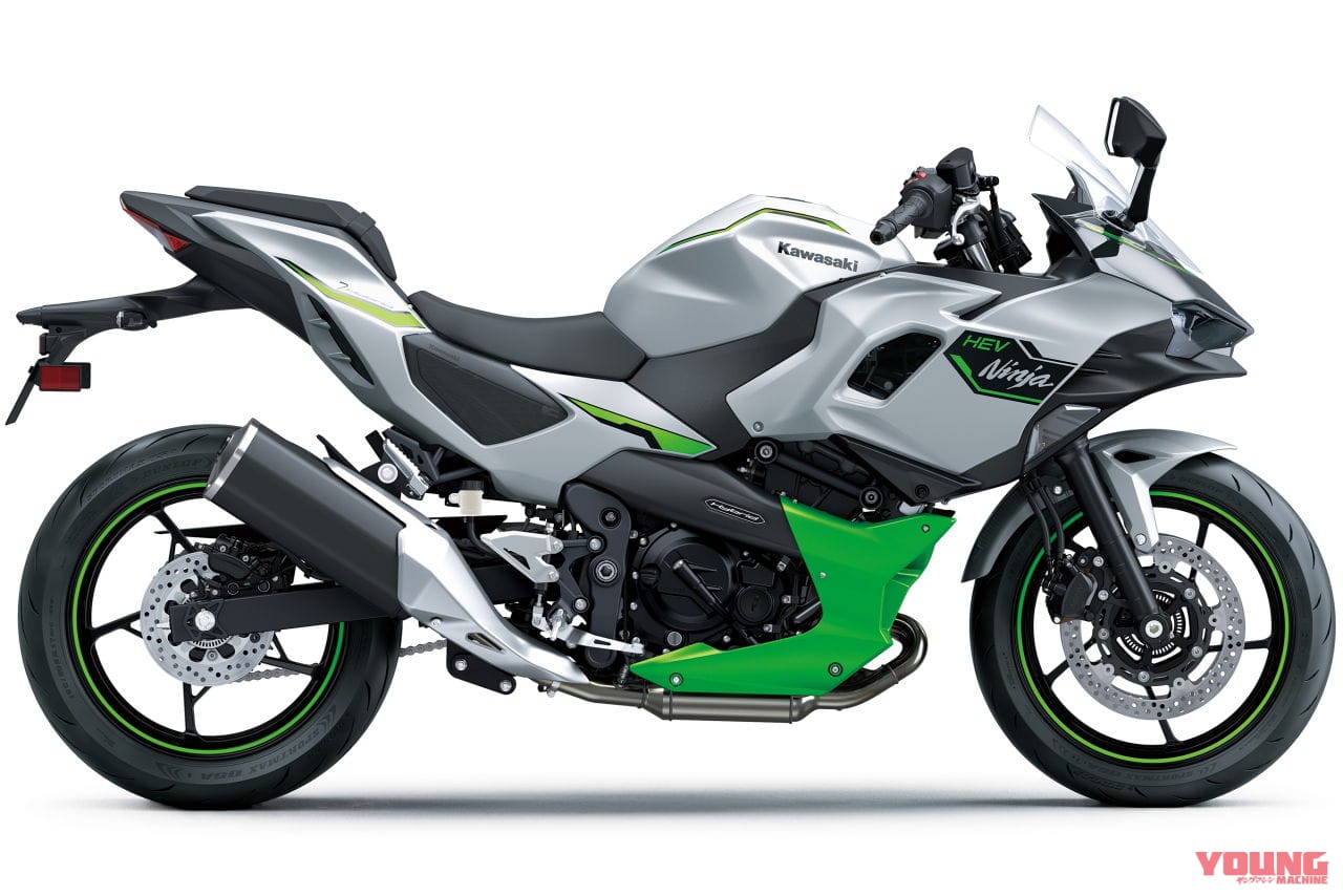 |カワサキ「ニンジャ7 ハイブリッド」爆誕!! モーターサイクル初のストロングハイブリッドを採用、エンジンは451ccツインだ!