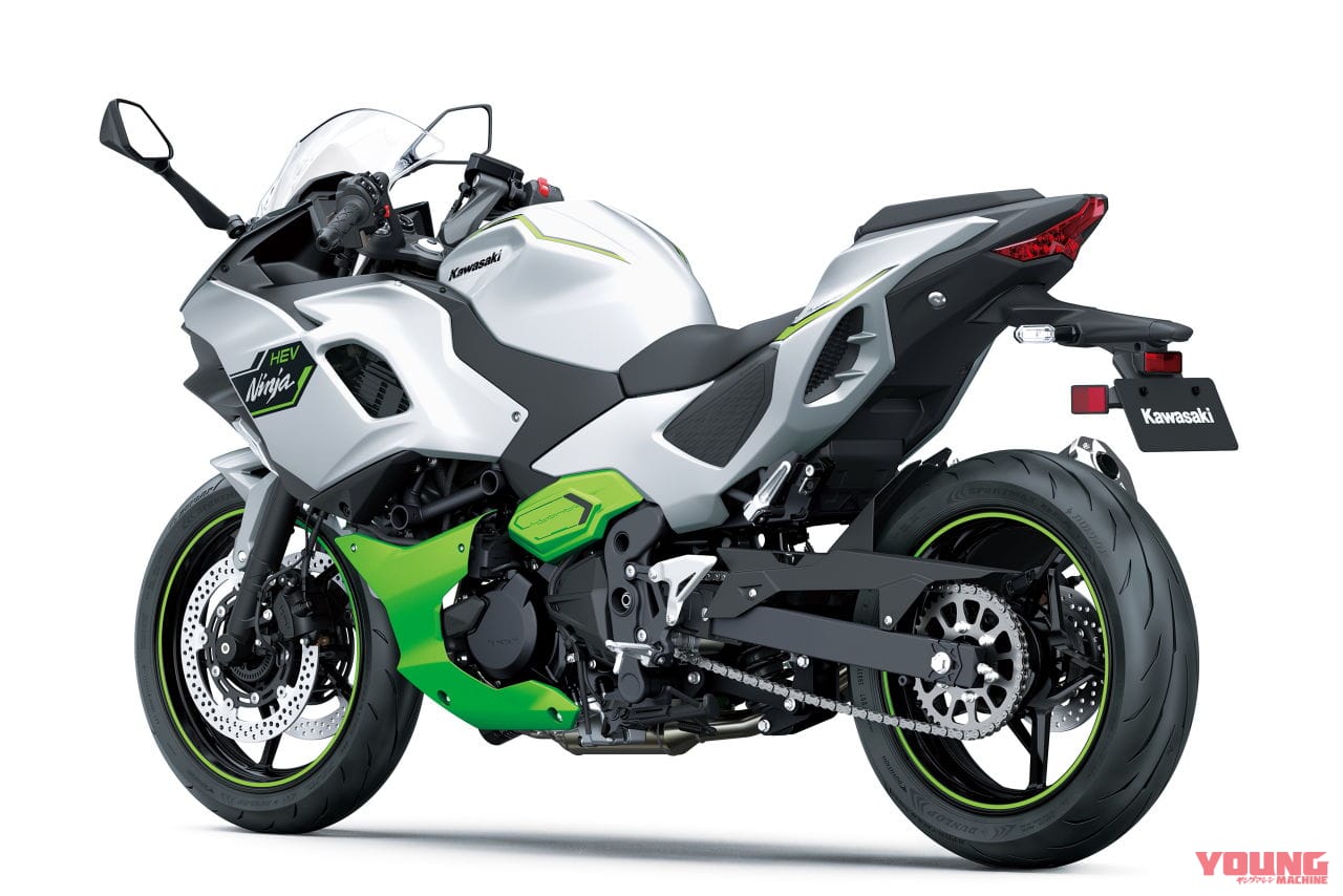 |カワサキ「ニンジャ7 ハイブリッド」爆誕!! モーターサイクル初のストロングハイブリッドを採用、エンジンは451ccツインだ!