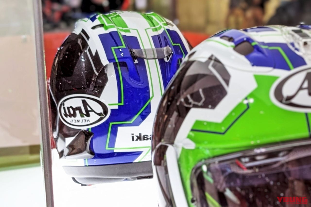 Ninja 40th 記念 Arai RX-7X カワサキプラザ限定モデル|【限定】ニンジャ40周年の「Arai RX-7X」がカワサキプラザ限定モデルとして登場!