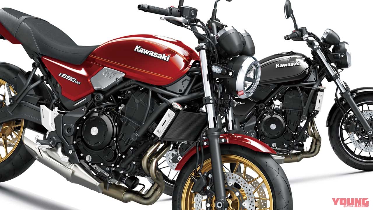 カワサキ「Z650RS」2024年のニューカラー キャンディレッドとブラック×グレーが登場! トラコン新搭載で発売は11月1日