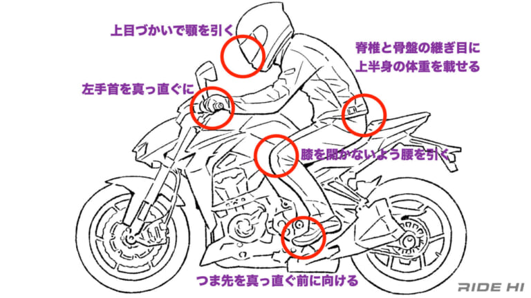 Q.身体が硬直してバイクが不安定になっていると言われました…正しい乗り方は？