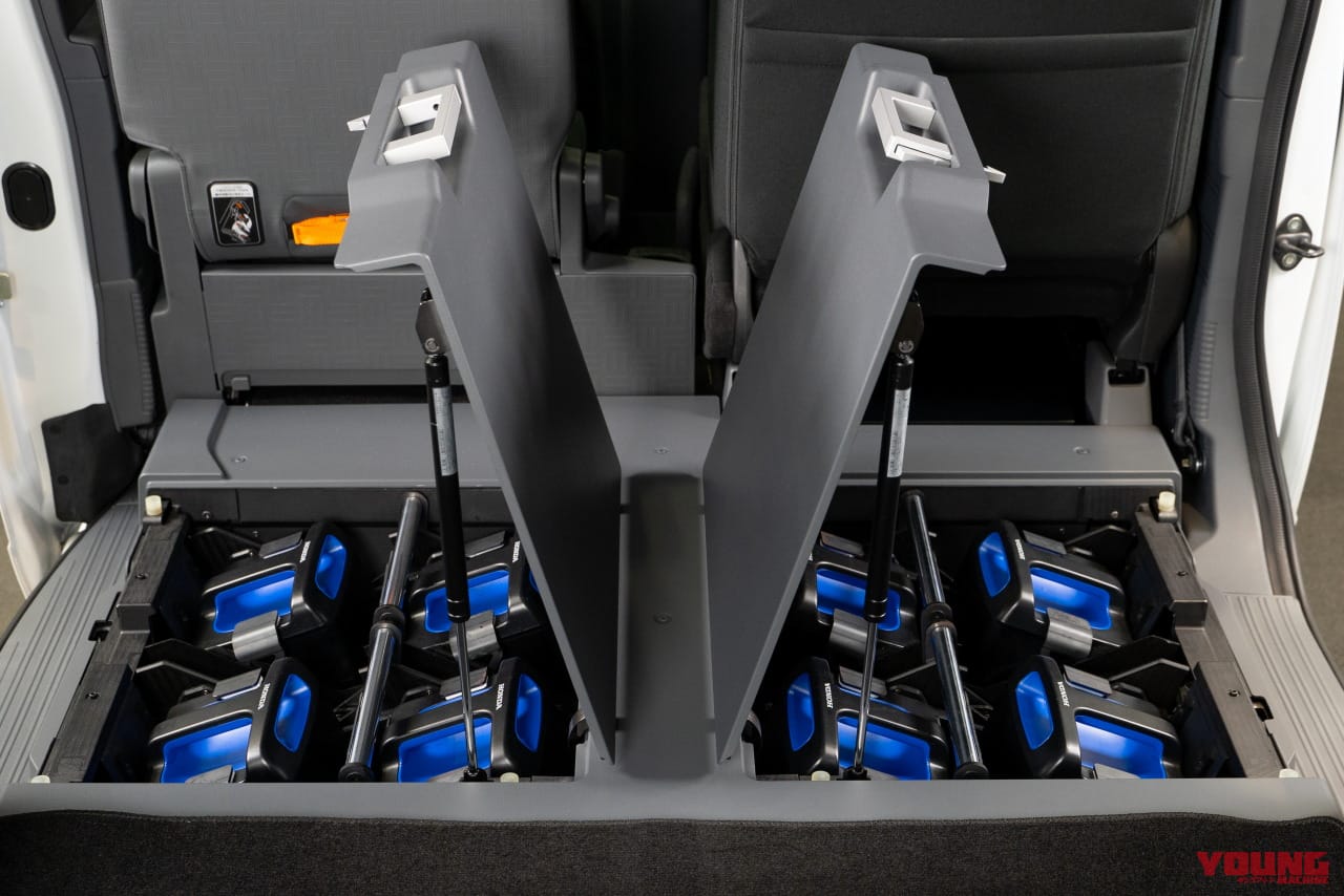 |ホンダ「EM1 e:」と同じ交換式バッテリー×8本で動く!! ホンダとヤマトが軽EVで集配業務の実証を11月より開始