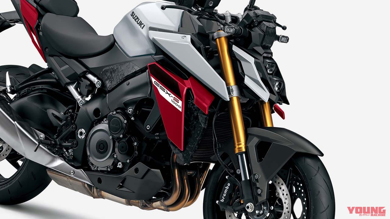 スズキ「GSX-S1000」にシルバー×差し色レッドの新色登場! こちらも価格据え置きの143万円