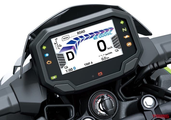 Kawasaki Ninja e-1 Z e-1|【カワサキ×モリサワ】電動/ハイブリッドバイク用にモリサワがオリジナルフォントを開発