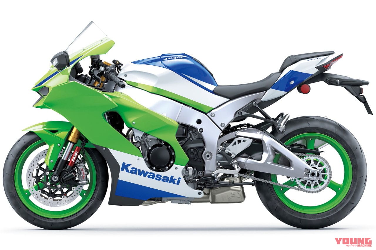 |Ninjaの40周年記念モデル 3機種が発売決定!! 「ニンジャZX-10R」「ニンジャZX-6R」「ニンジャZX-4RR」に白×青×緑のスペシャルカラー