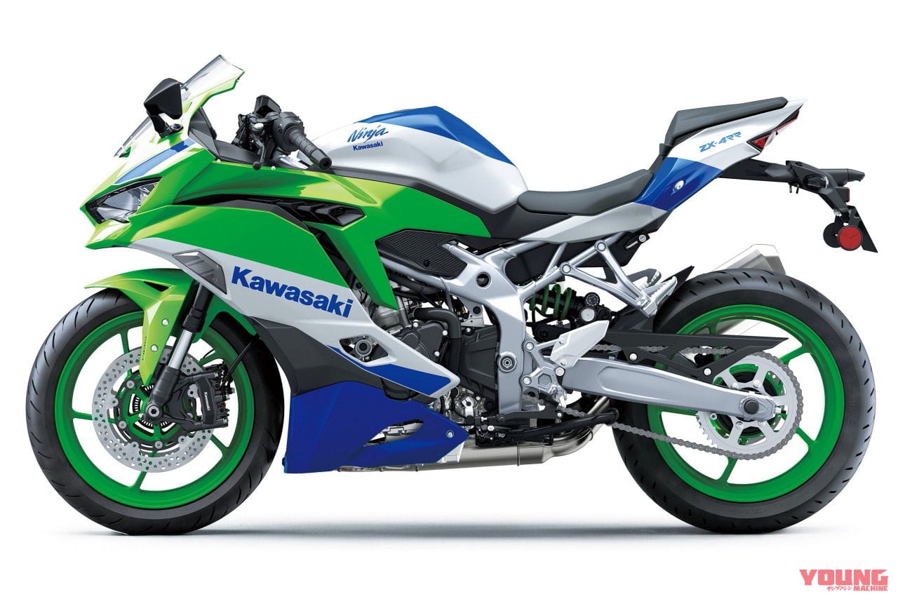 |Ninjaの40周年記念モデル 3機種が発売決定!! 「ニンジャZX-10R」「ニンジャZX-6R」「ニンジャZX-4RR」に白×青×緑のスペシャルカラー