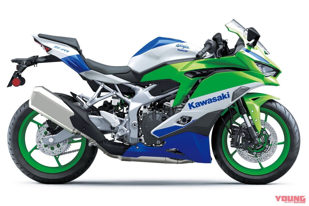 |Ninjaの40周年記念モデル 3機種が発売決定!! 「ニンジャZX-10R」「ニンジャZX-6R」「ニンジャZX-4RR」に白×青×緑のスペシャルカラー