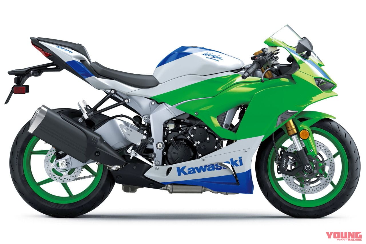 |Ninjaの40周年記念モデル 3機種が発売決定!! 「ニンジャZX-10R」「ニンジャZX-6R」「ニンジャZX-4RR」に白×青×緑のスペシャルカラー